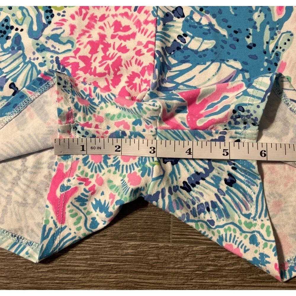 Lilly Pulitzer Alessa Sink or Swim Elastic Waist Skort Romper Size Medium - Picture 12 of 13